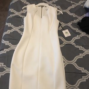 White cocktail dress perfect for bridal events